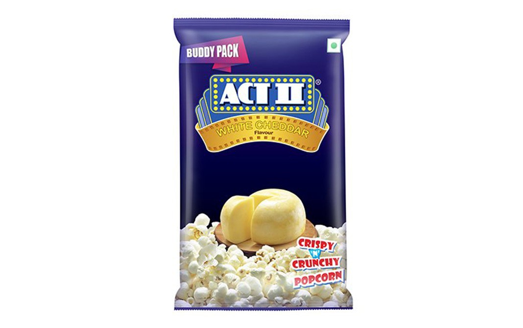Act II White Cheddar Flavour Crispy "n" Crunchy Popcorn Buddy   Pack  50 grams
